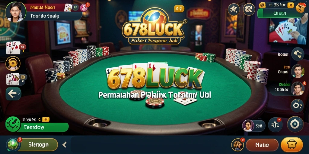 Tampilan gameplay menarik saat bermain Poker di 678LUCK.