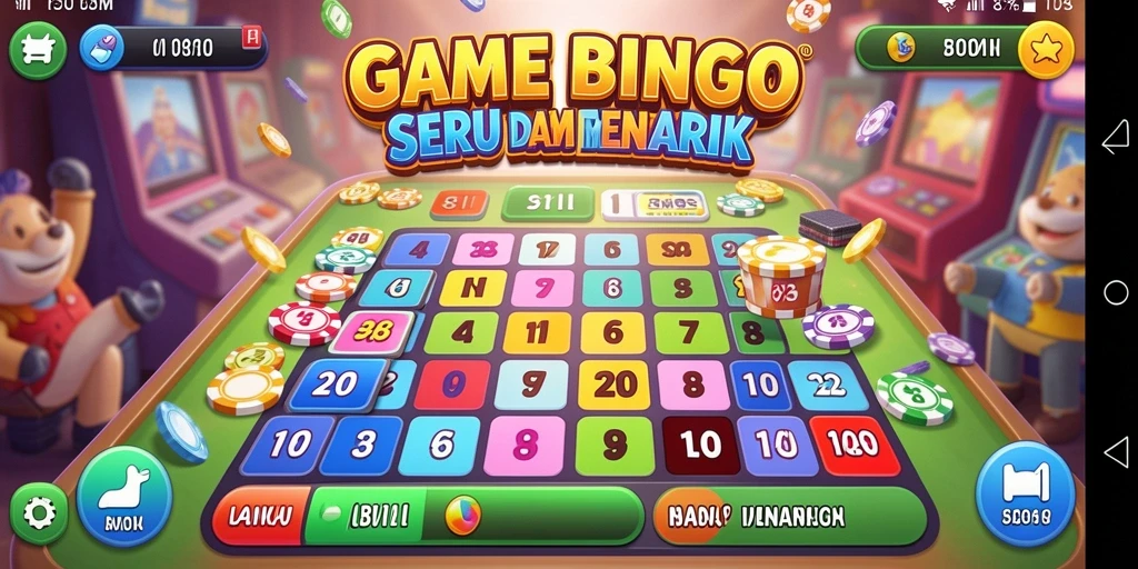 Tampilan gameplay yang seru dan interaktif dalam Bingo.