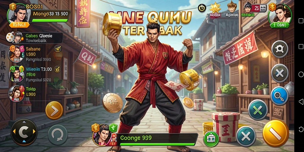 Gambaran gameplay QiuQiu yang menegangkan dan mengasyikkan.