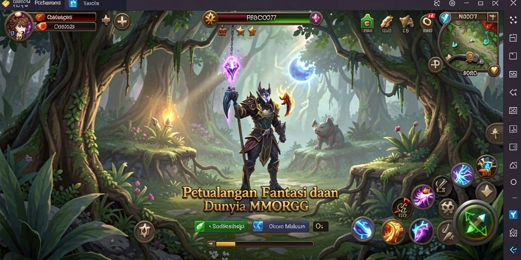 Gameplay mendebarkan dalam dunia MMORPG COO77, penuh aksi dan petualangan.