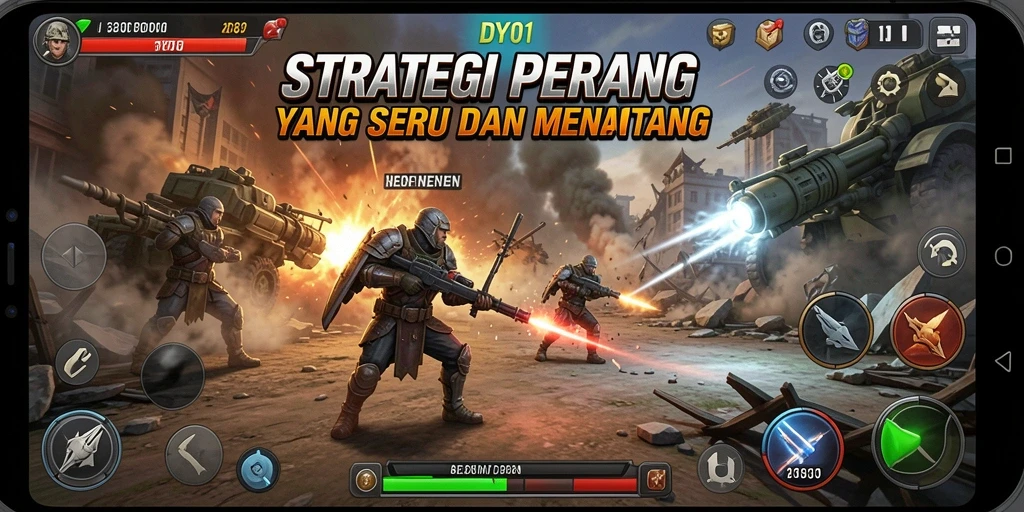 Tampilan gameplay seru dan strategi menarik di DY01.