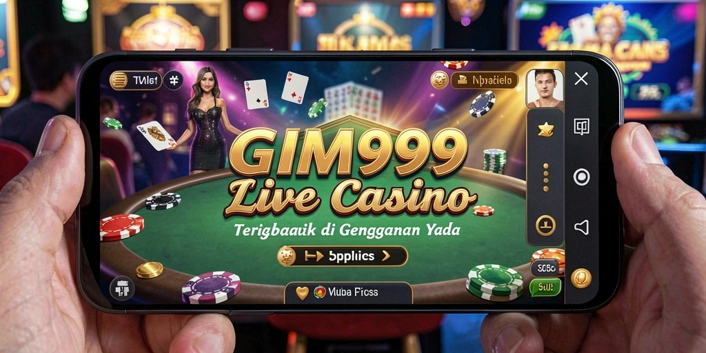 Tampilan gameplay Live Casino dengan dealer profesional dan interaksi langsung.