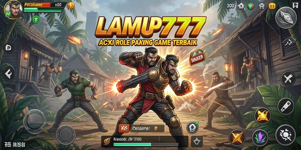 Screenshot gameplay LAMPU777 dengan pertarungan seru dan grafik yang memukau.