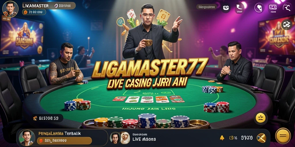 Tampilan gameplay Live Casino yang menegangkan dan interaktif.