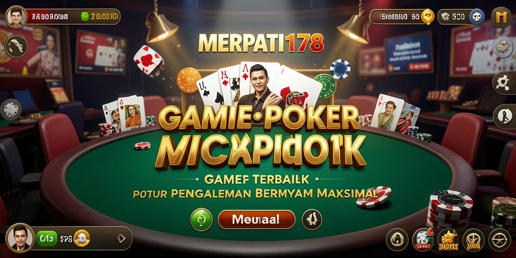 Tampilan gameplay poker yang seru di MERPATI178.