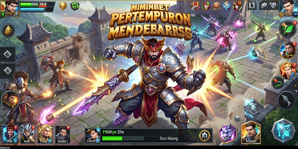 Tangkapan layar memukau dari gameplay Battle Royale di MIMINBET.