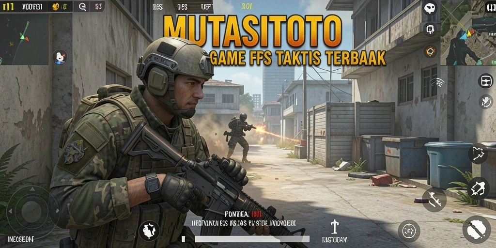 Tampilan seru gameplay MUTASITOTO dalam aksi FPS.