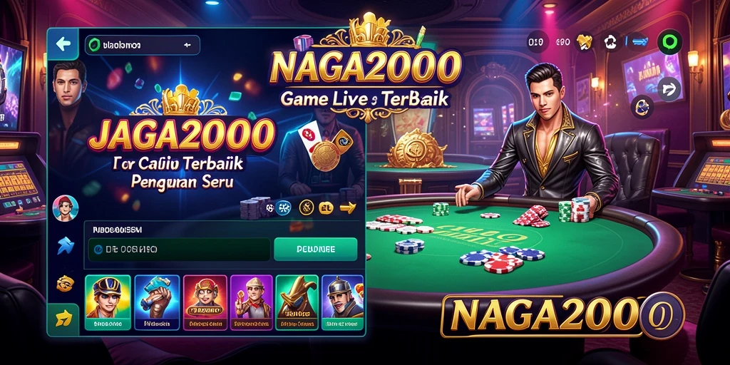 Tampilan menarik dari gameplay Live Casino NAGA2000 yang mendebarkan.