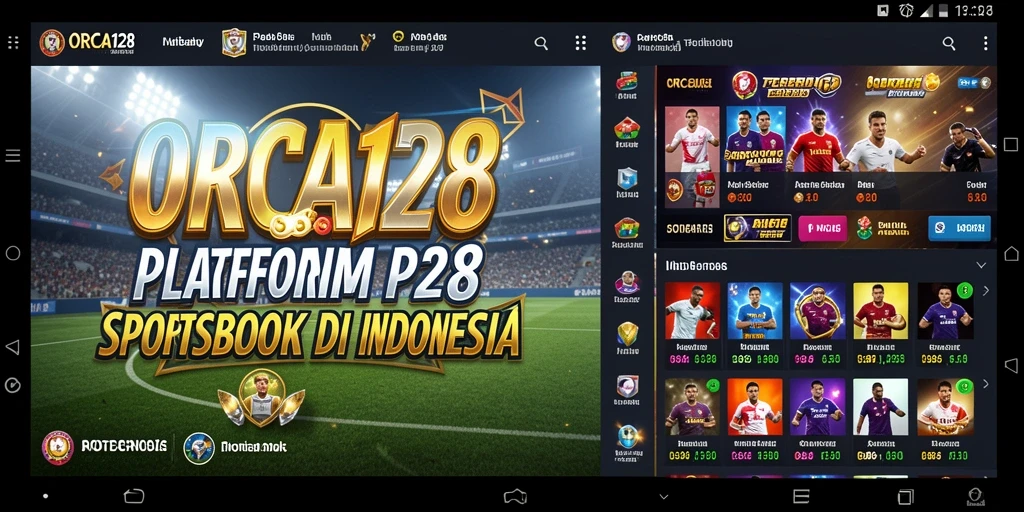 Antarmuka menarik dari gameplay Sportsbook ORCA128.