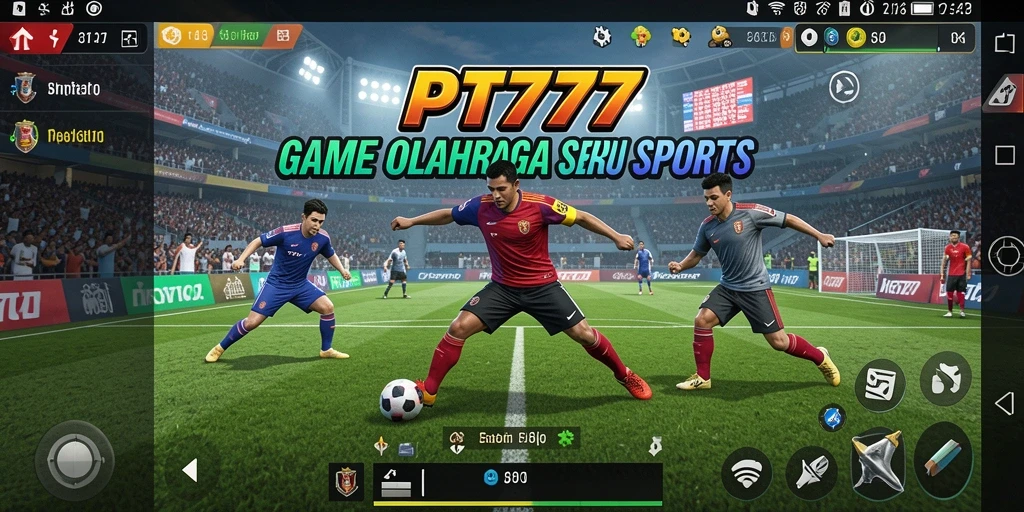 Tampilan gameplay seru PT777 dengan grafis menarik dan aksi olahraga.