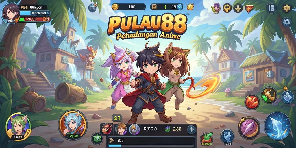 Gameplay PULAU88 yang penuh warna dan menantang di dunia Anime.