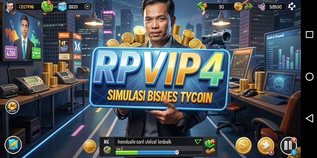 Tangkapan layar RPVIP4 menampilkan pengelolaan usaha yang dinamis dan interaktif.