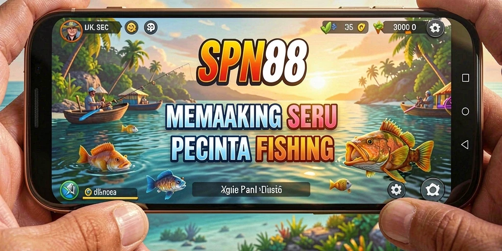 Screenshot menunjukan pemain menangkap ikan besar dalam SPN88.