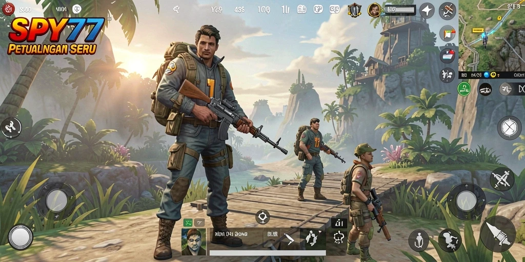 Tampilan gameplay menarik dalam dunia Open World SPY77.
