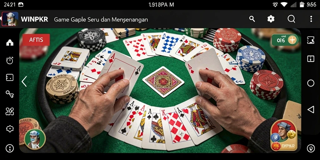 Tampilan gameplay Gaple yang seru dan interaktif.