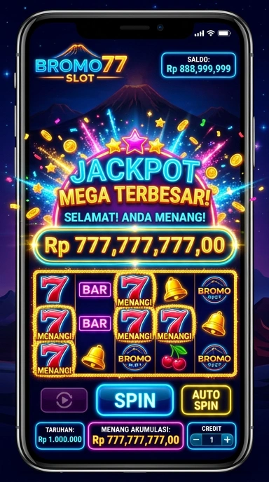 Tampilan antarmuka bromo77 yang sederhana dan efektif.